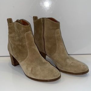 J Crew suede booties